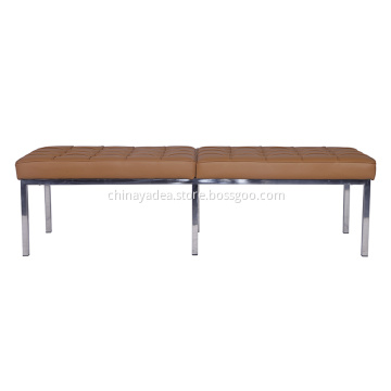 Classic Florence Knoll Leather Bench